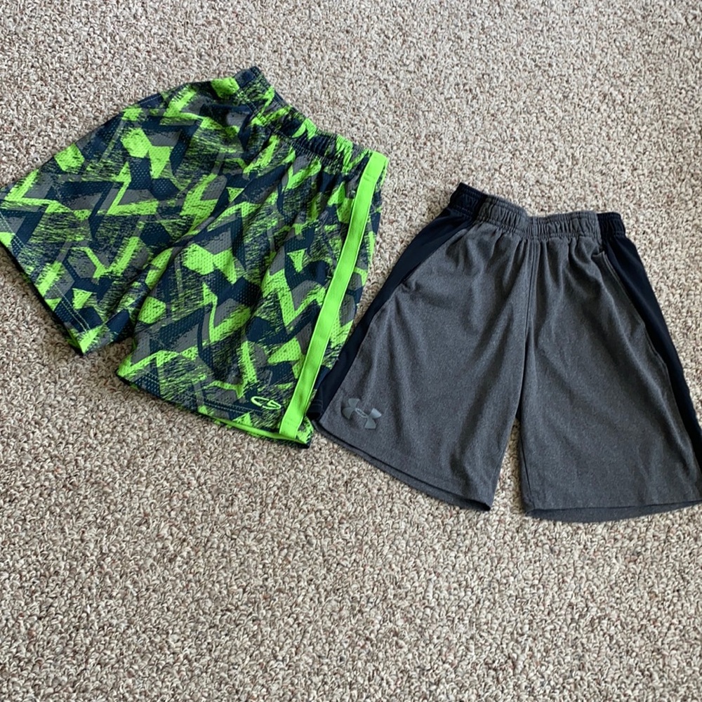 Under Armour & Champion shorts.
